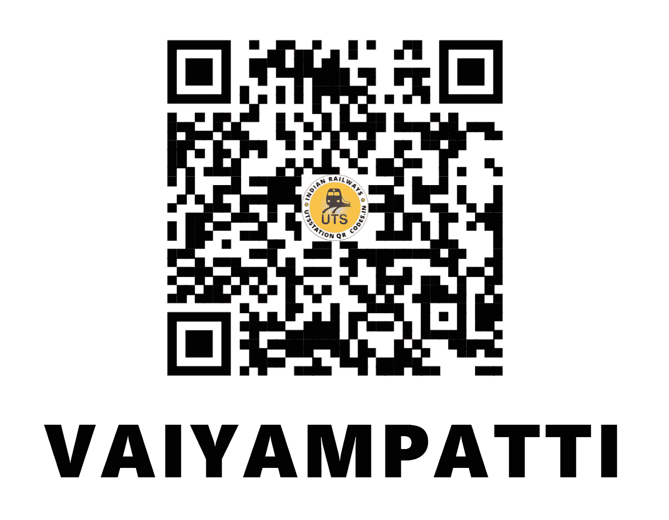 UTS QR Code for VAIYAMPATTI - VPJ (SR - TAMIL NADU)